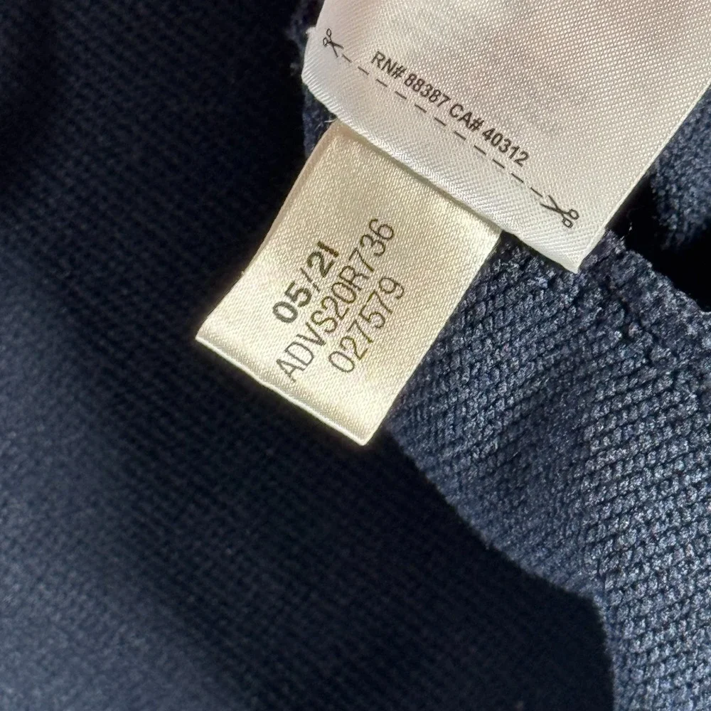 Adidas Golf Quarter Zip Sweater Mens Small Blue‎ Fleece Performance Athleisure